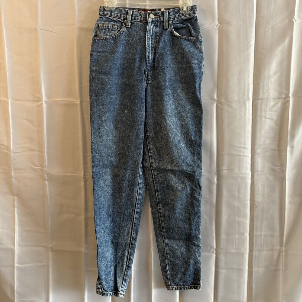 Vintage 80s 90s SASSON Acid Wash Tapered Mom Jeans 10 26x29 High‎ Rise Preppy